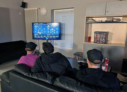 Gaming am Fernseher ist ebenfalls im Chillhouse möglich.