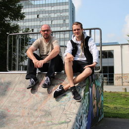 Dieter Holters (links) und Andre Blase sind für die Jugendlichen im Norden Ansprechpartner.