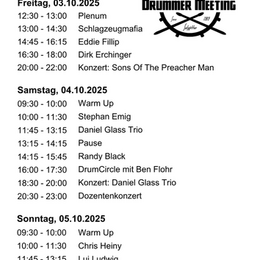 Schedule 2025