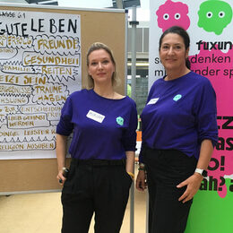 fuxundkauz-Projekt-Gründerinnen (von links) Miriam Holzapfel und Stefanie Segatz