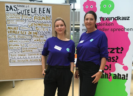 fuxundkauz-Projekt-Gründerinnen (von links) Miriam Holzapfel und Stefanie Segatz