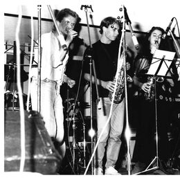 Mel Germain, Lars Lehmann, Hilko Schomerus und Victor Smolski beim Dozentenkonzert