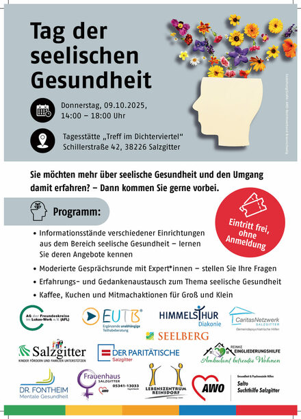 Einfach vorbeikommen: Der Tag der seelischen Gesundheit bietet vielfältige Informationen.