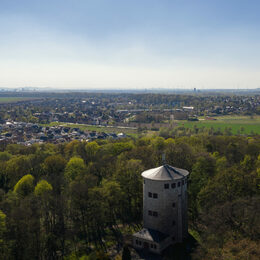 Der Thieder Lindenberg aus der Luft
