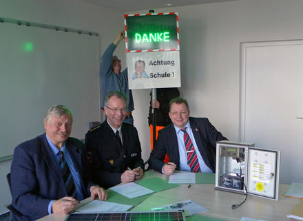 Wolf-Tammo Köhne, Wilfried Berg und Wolfram Skorczyk (von links)