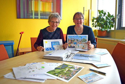 Familienbeauftragte Sylvia Fiedler und Petra Stürmer von der Wohnbau. Foto: Stadt Salzgitter