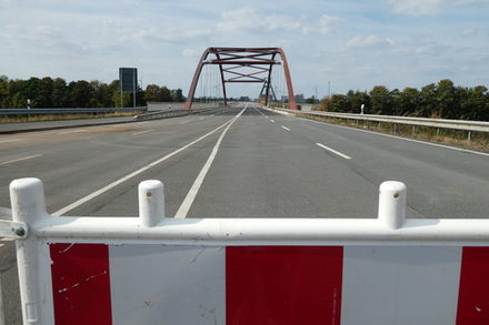 Die Stabbogenbrücke wird am 13. September 2019 für den Verkehr freigegeben.