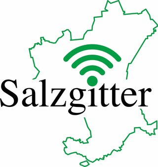 Salzgitter-Karte mit WLAN-Hinweis.