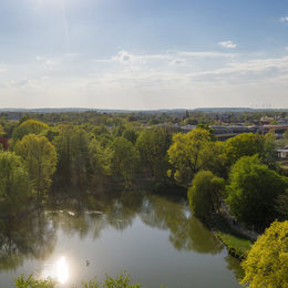 Stadtpark von Salzgitter-Lebenstedt.