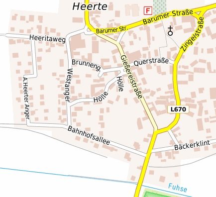 Karte von Salzgitter-Heerte.