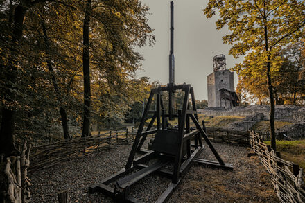 Die Burgruine Lichtenberg mit der Blide