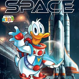 Donald Duck und andere Figuren freuen sich auf viele Comic-Fans.