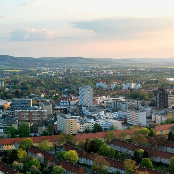 Ein Luftbild von Lebenstedt