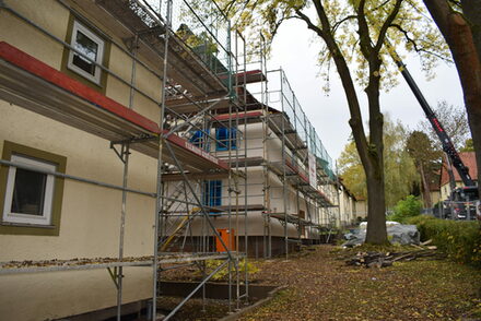 Bild der Baustelle