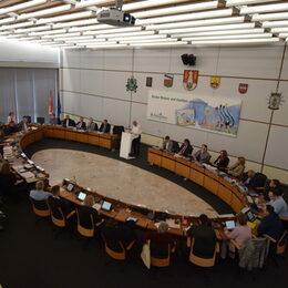 Ratssitzung im Rathaus.