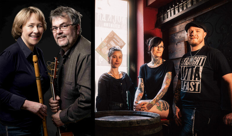 Irish-Folk-Duo AstRein und „The Hoochigans“
