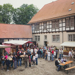 Mittelaltermarkt auf der Wasserburg Gebhardshagen 2016