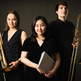 Ann-Catherina Strehmel (Tenorposaune), Leonard Kutsch (Bassposaune) und Jung Eun Séverine Kim (Klavier) präsentieren ihr Programm „Slideventure“