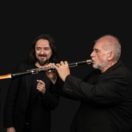 Helmut Eisel und JEM-Gitarristen Juan Pablo Gonzales Tobón